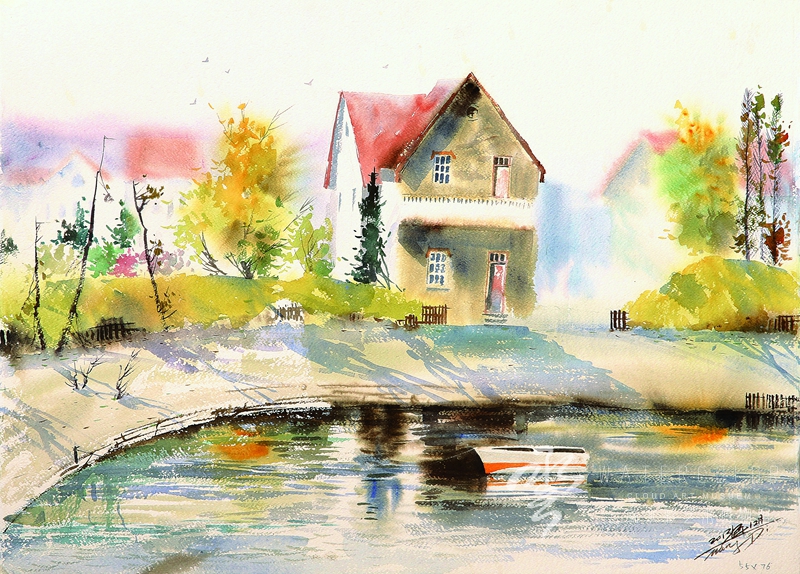 王迪 《八大关秋色》 76*54cm